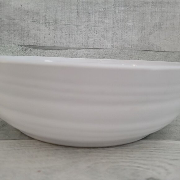 White Ceramic Serving Bowl 8" Diameter Everyday White Sheffield Home - Picture 2 of 6